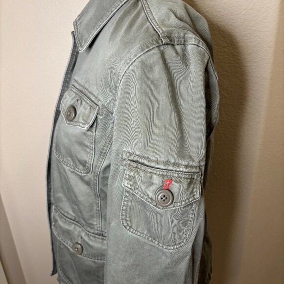 J Crew Military Field Jacket Womens Medium Utility Cargo Boho Army Green #134 - Picture 5 of 9